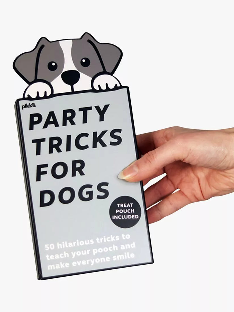 Pikkii dog party tricks set with treat pouch - British product