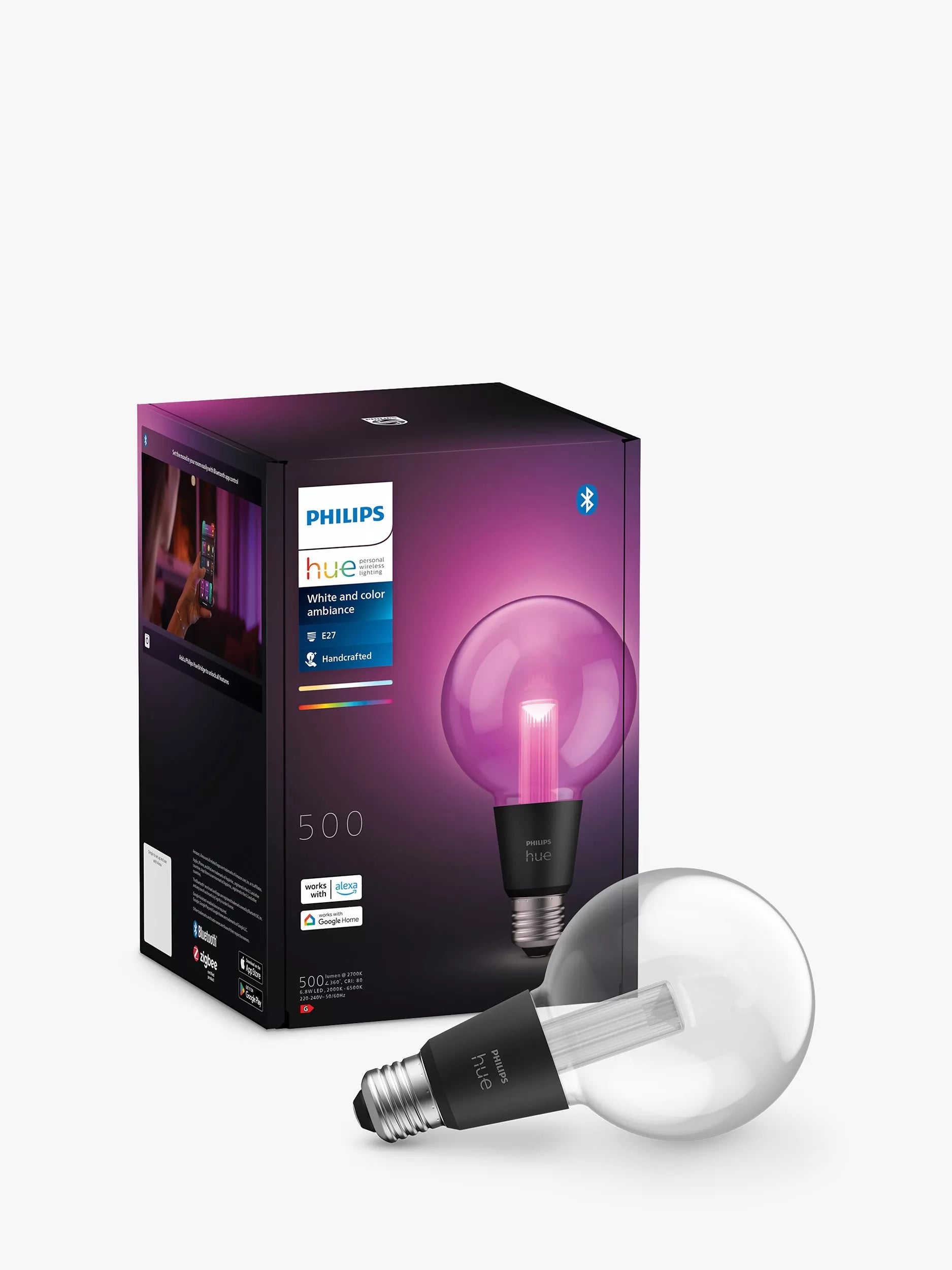 Philips Hue colour changing LED bulb E27 6.8W - British product