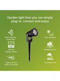 Philips Caper LED outdoor spotlight with IP44 protection, UK version