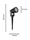Philips Caper LED outdoor spotlight with IP44 protection, UK version