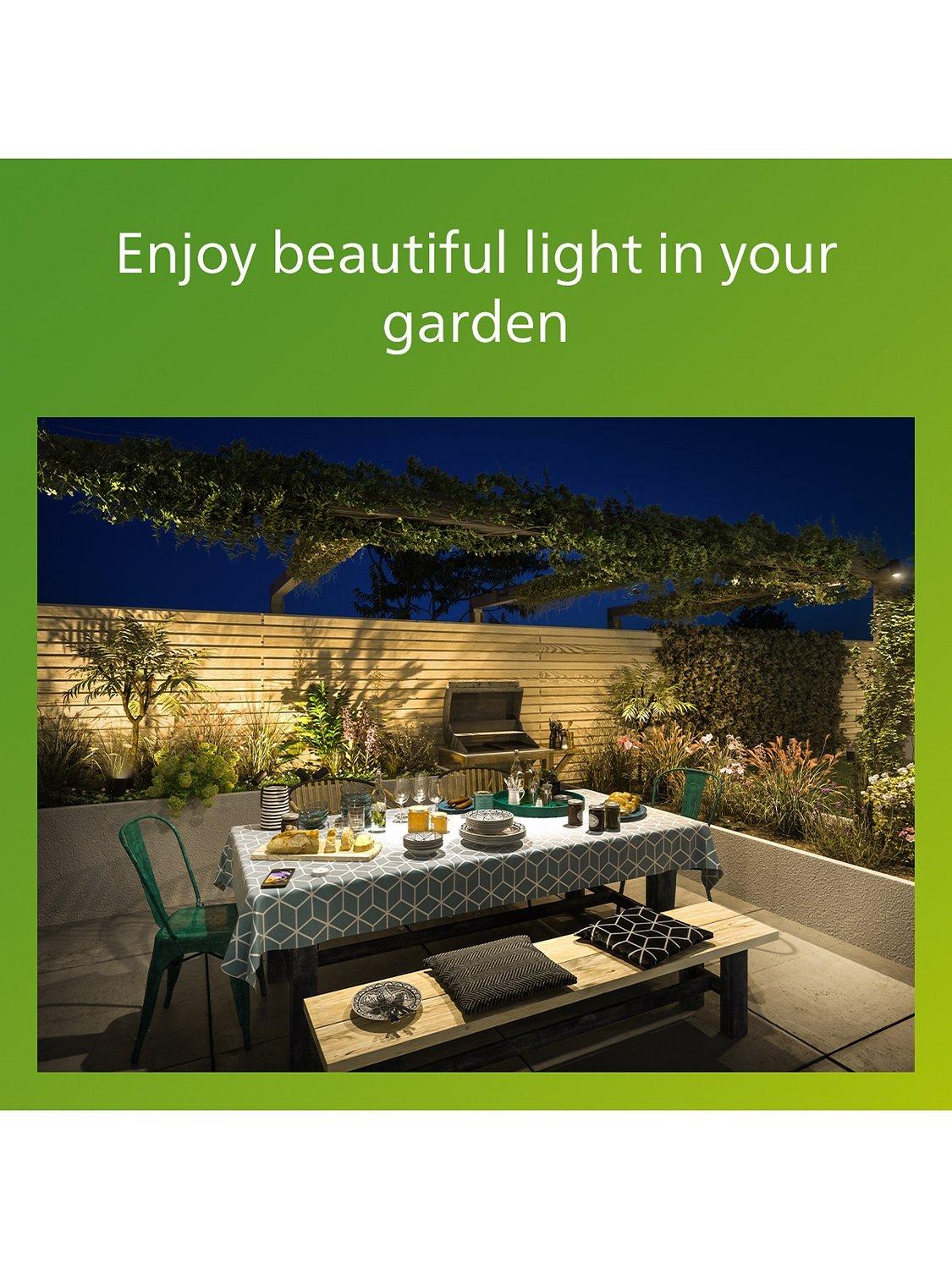 Philips Caper LED outdoor spotlight with IP44 protection, UK version