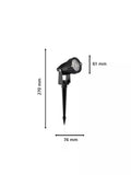 Philips Caper LED outdoor spotlight set of 3 (British brand)