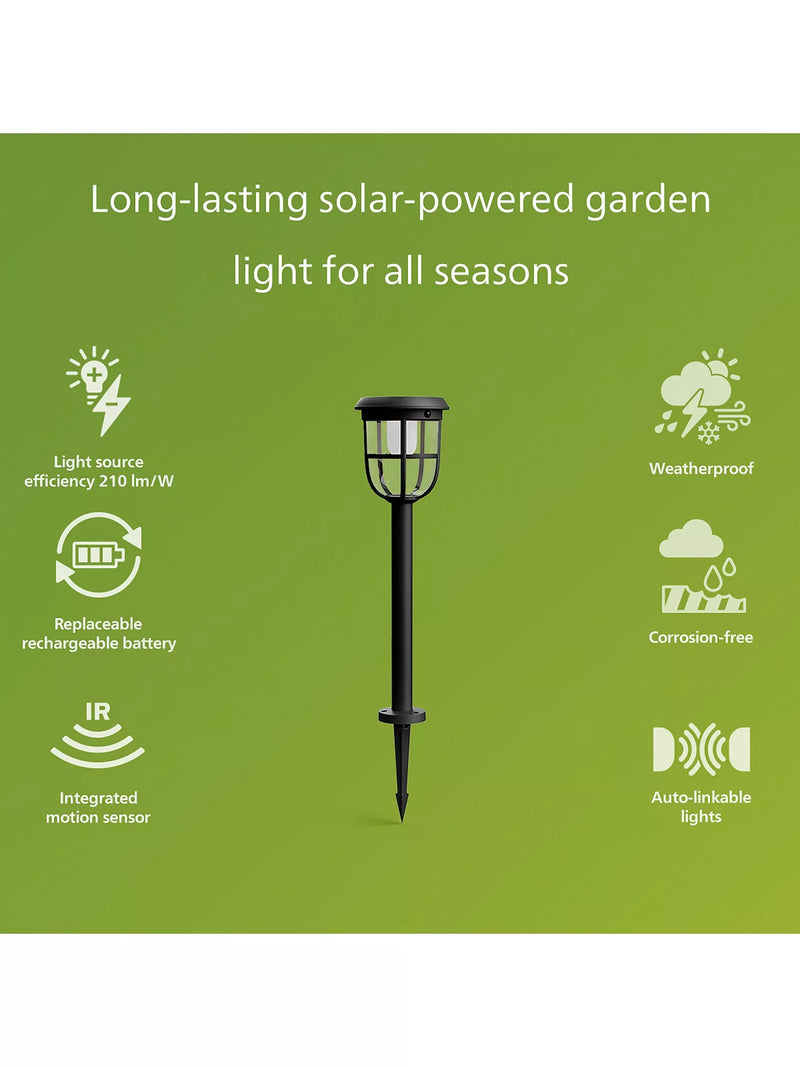 Philips solar powered motion sensor outdoor light, UK version