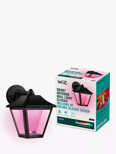 John Lewis WiZ Smart LED Classic Outdoor Wall Lamp- Buy online at McGrocer