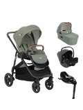 Joie Baby Versatrax Pushchair, Ramble XL Carrycot, i-Snug Car Seat and i-Base On the Go Encore Bundle