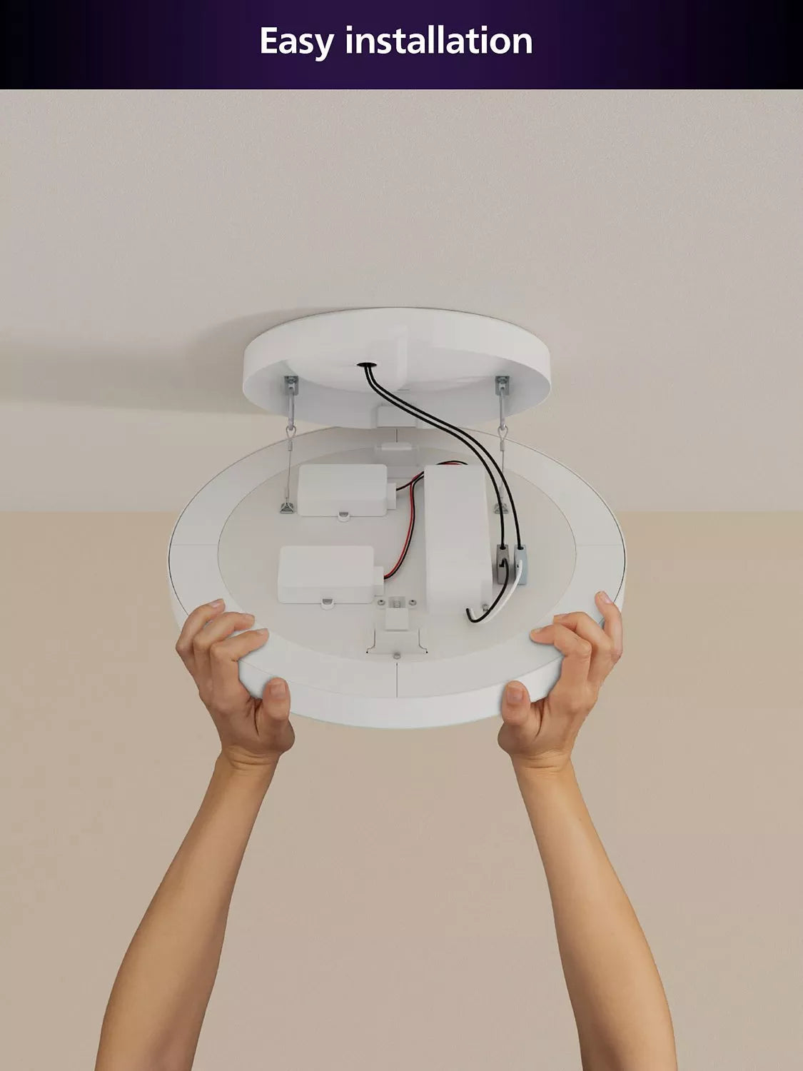 Philips Hue Datura smart ceiling light panel 57cm, UK version