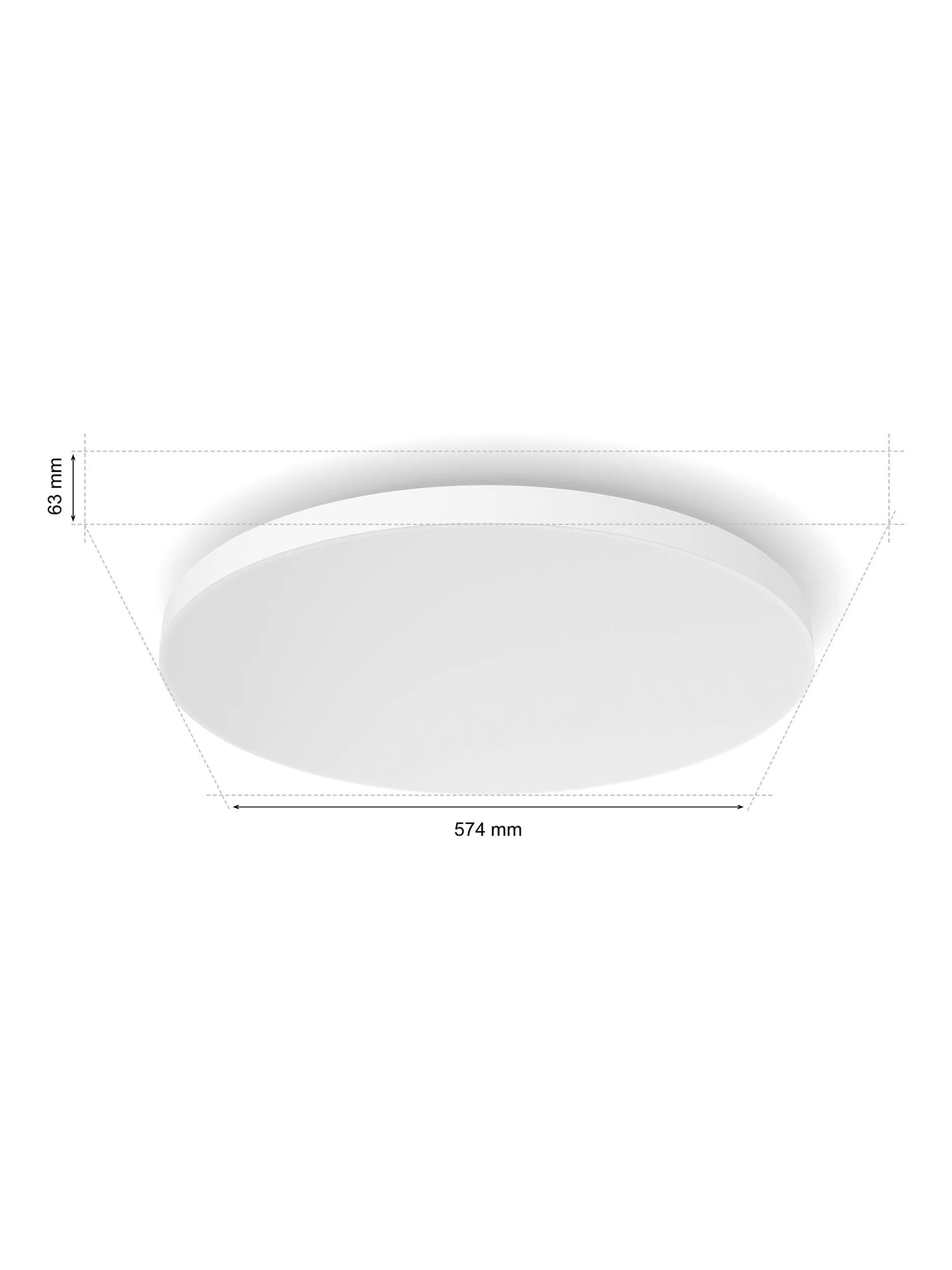 Philips Hue Datura smart ceiling light panel 57cm, UK version
