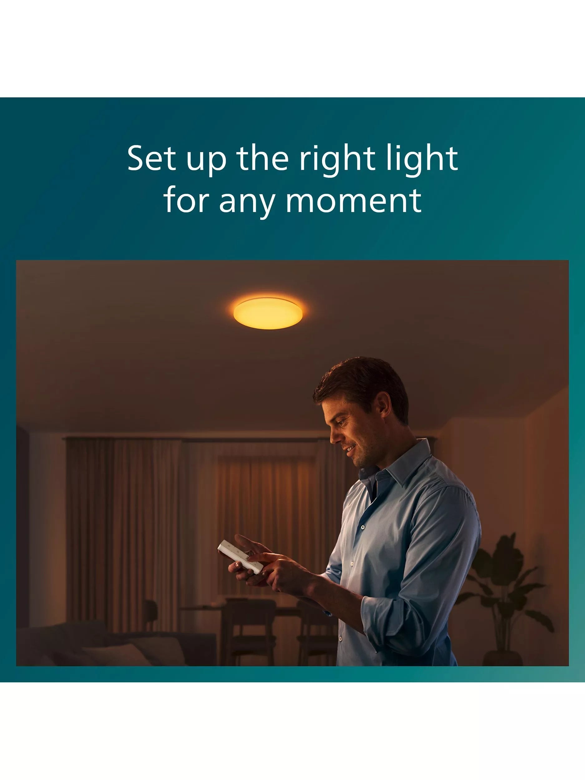 Philips CL620 LED all-in-one ceiling light 38cm, imported from the UK