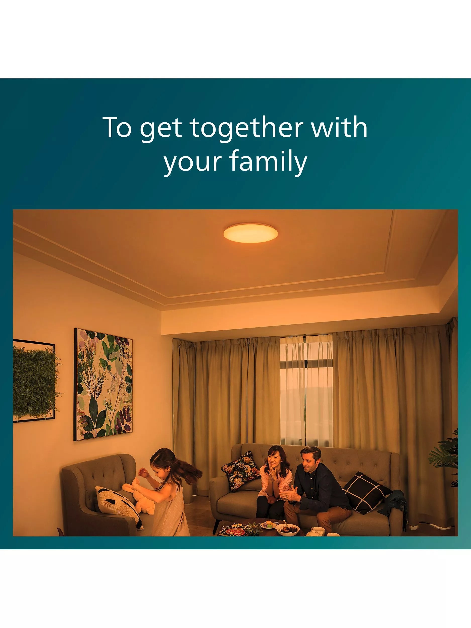 Philips CL620 LED all-in-one ceiling light 38cm, imported from the UK