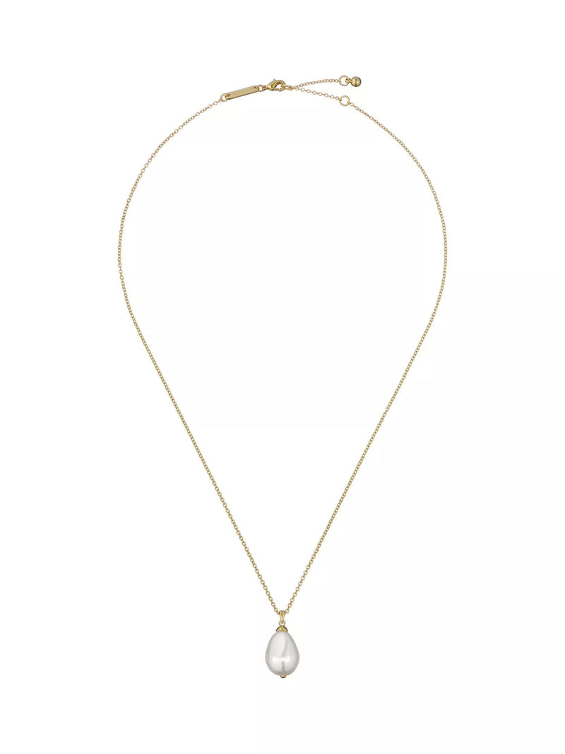 Ted Baker faux pearl pendant necklace gold, imported from the UK