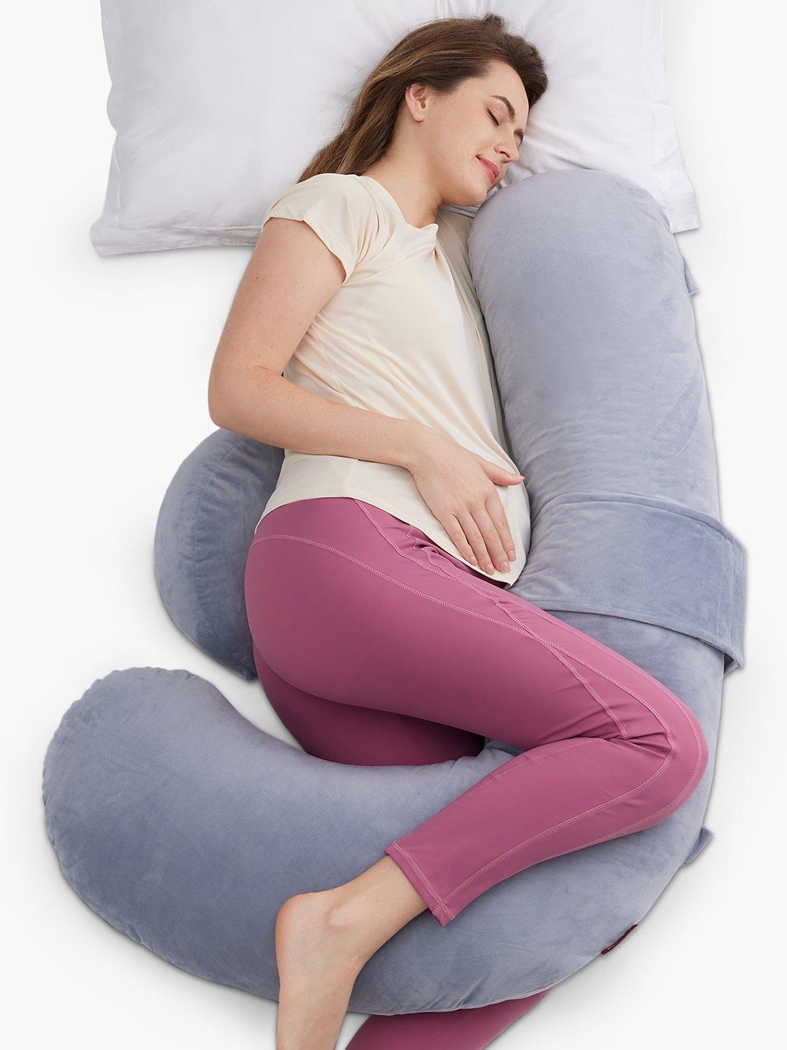 Momcozy F-Shaped maternity body pillow full support - British product