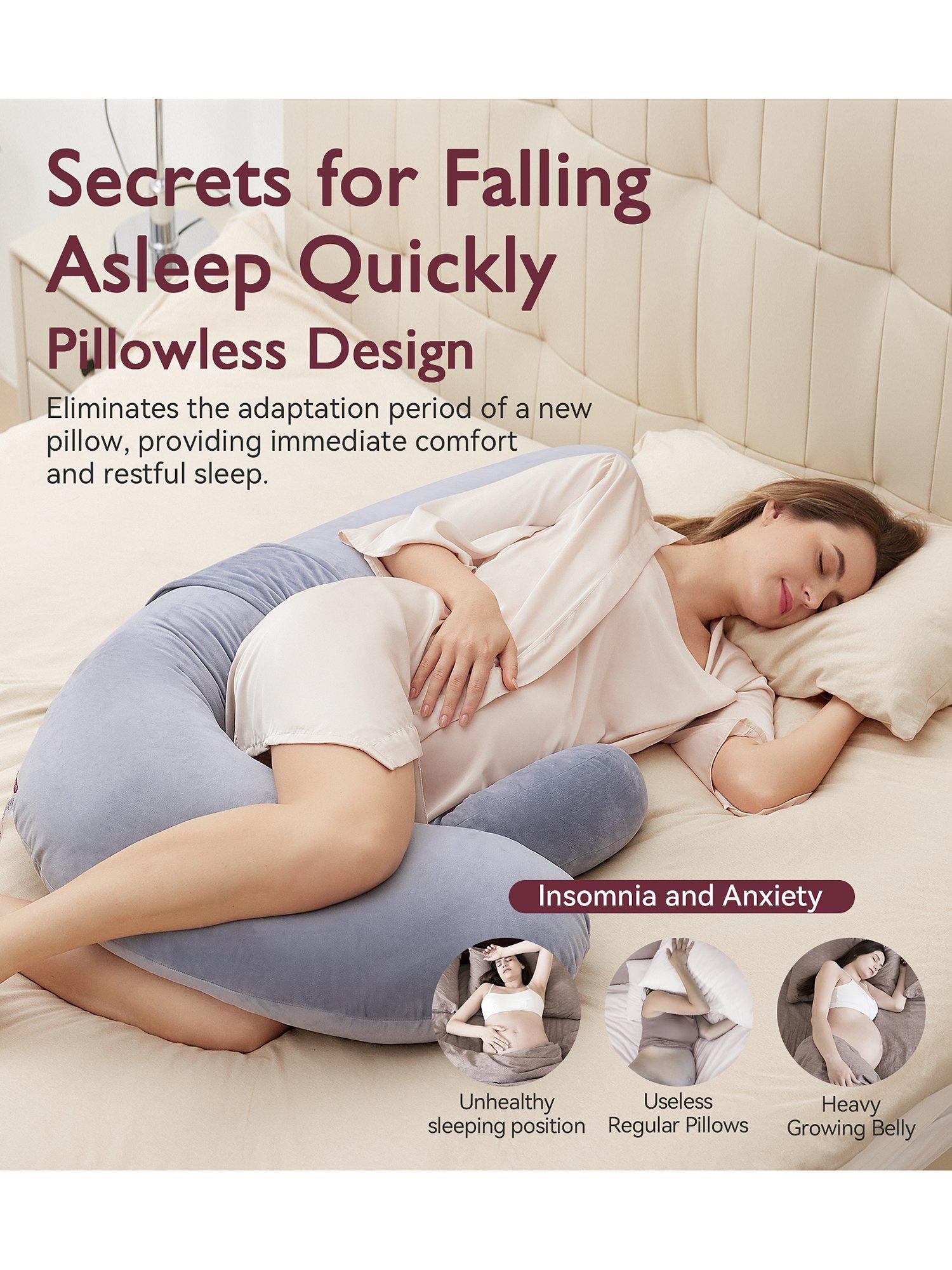 Momcozy F-Shaped maternity body pillow full support - British product