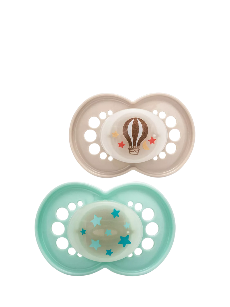 MAM glow in the dark soother pack of 2 (British brand)