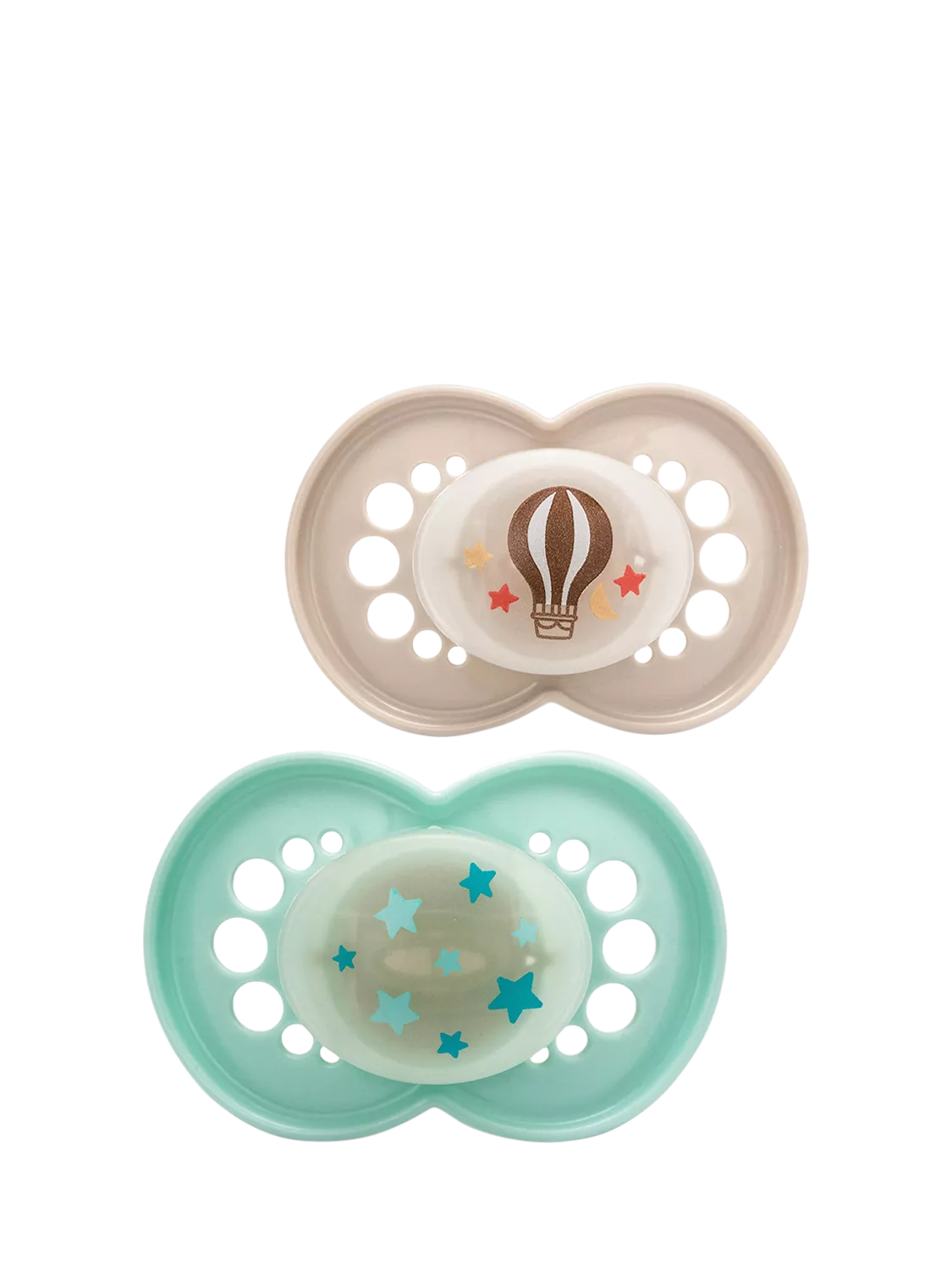 MAM glow in the dark soother pack of 2 (British brand)