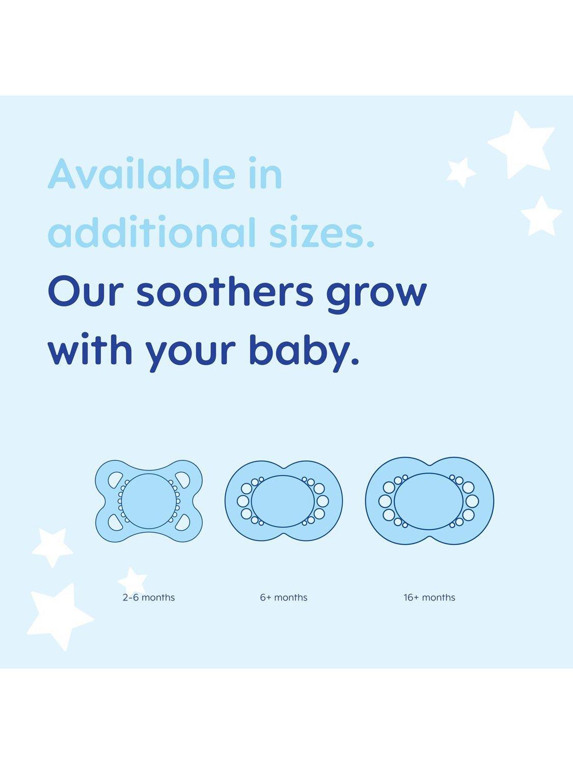 MAM glow in the dark soother pack of 2 (British brand)