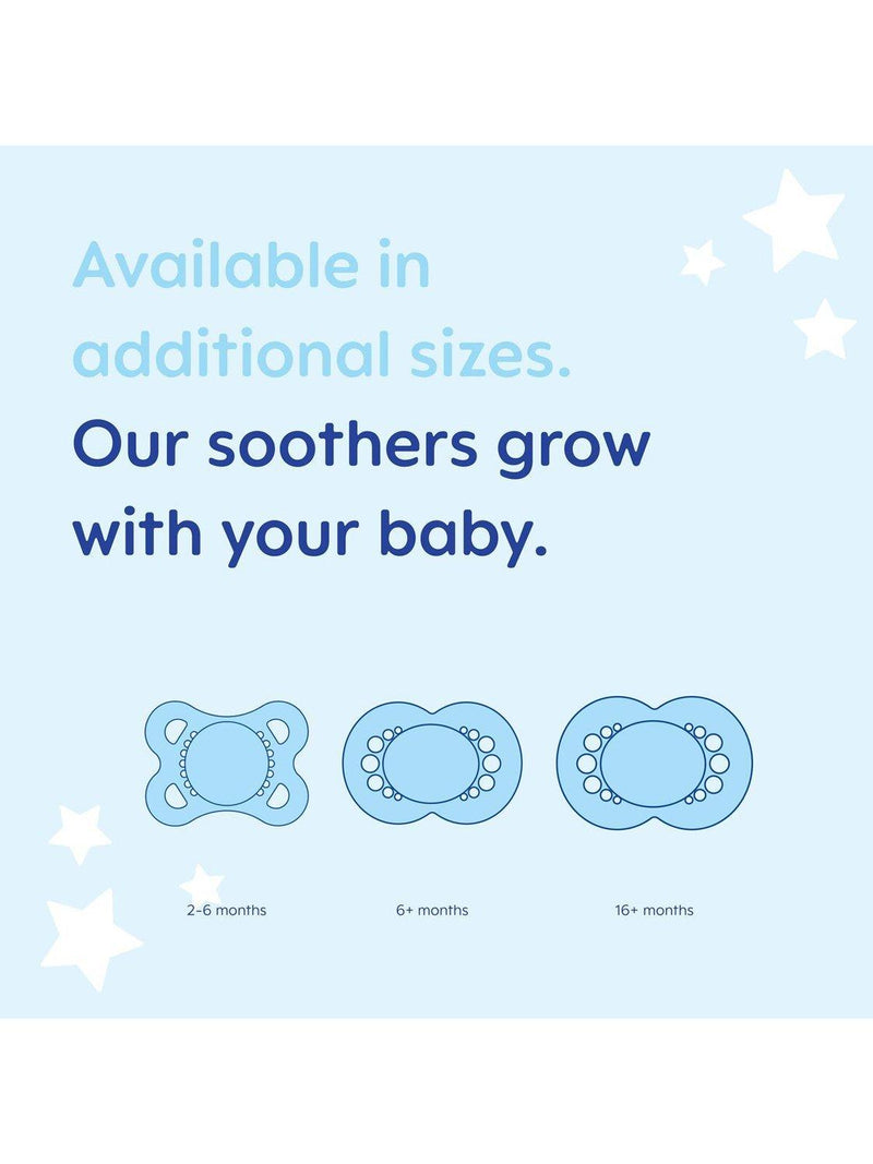 MAM glow in the dark soother pack of 2 (British brand)
