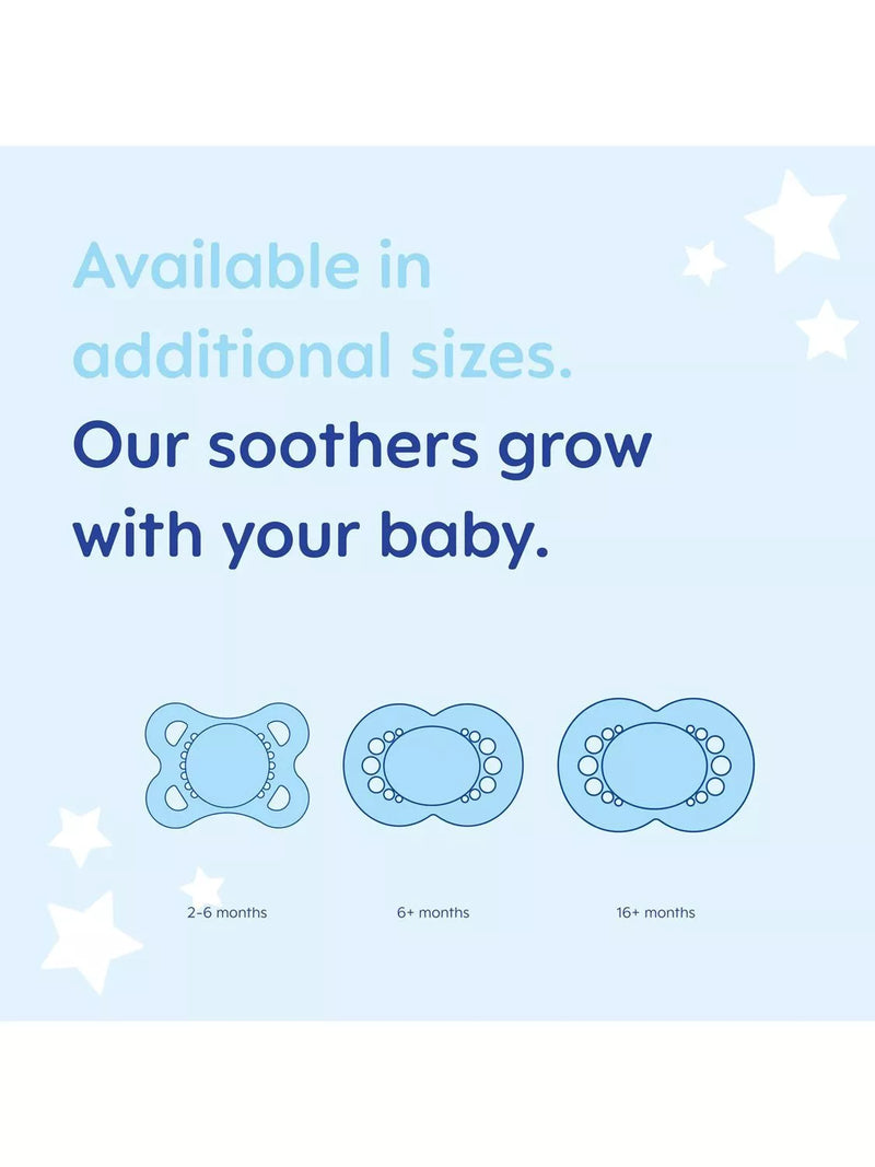 MAM glow in the dark soother pack of 2 (British brand)