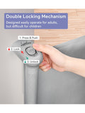 Momcozy retractable baby gate for openings up to 55 inches, imported from the UK