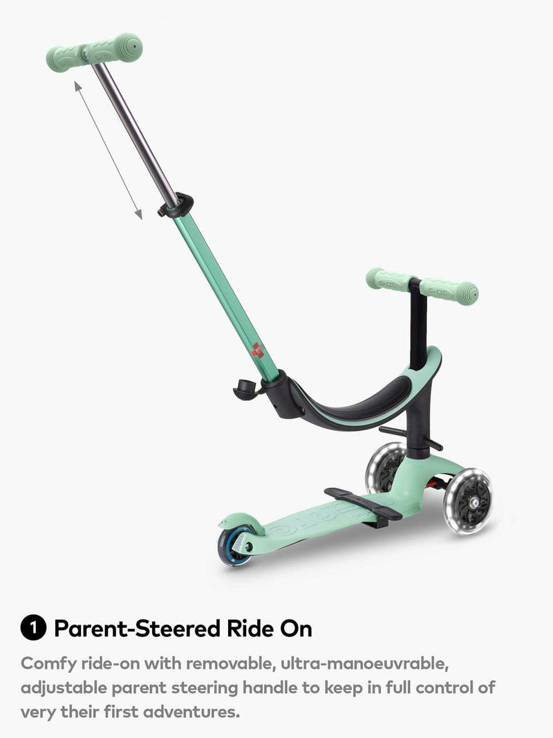 Micro Scooters 4-in-1 Mini Micro Lauflernroller mit LED-Rädern (britische Marke)