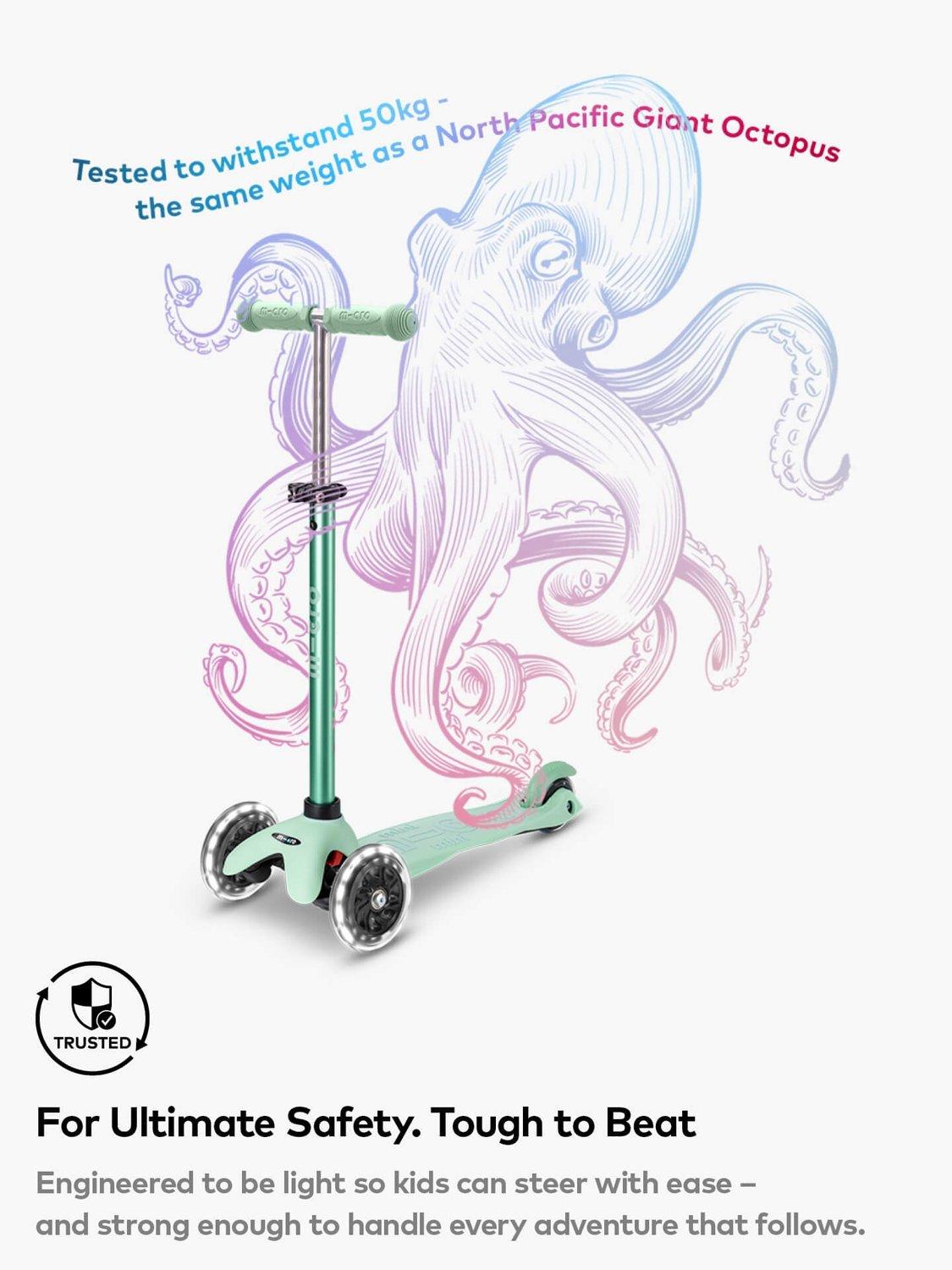 Micro Scooters 4-in-1 Mini Micro Lauflernroller mit LED-Rädern (britische Marke)