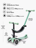 Micro Scooters 4-in-1 Mini Micro push along scooter with LED wheels (British brand)