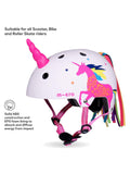 Micro Scooters 3D Unicorn kids helmet Pink Multi - British product