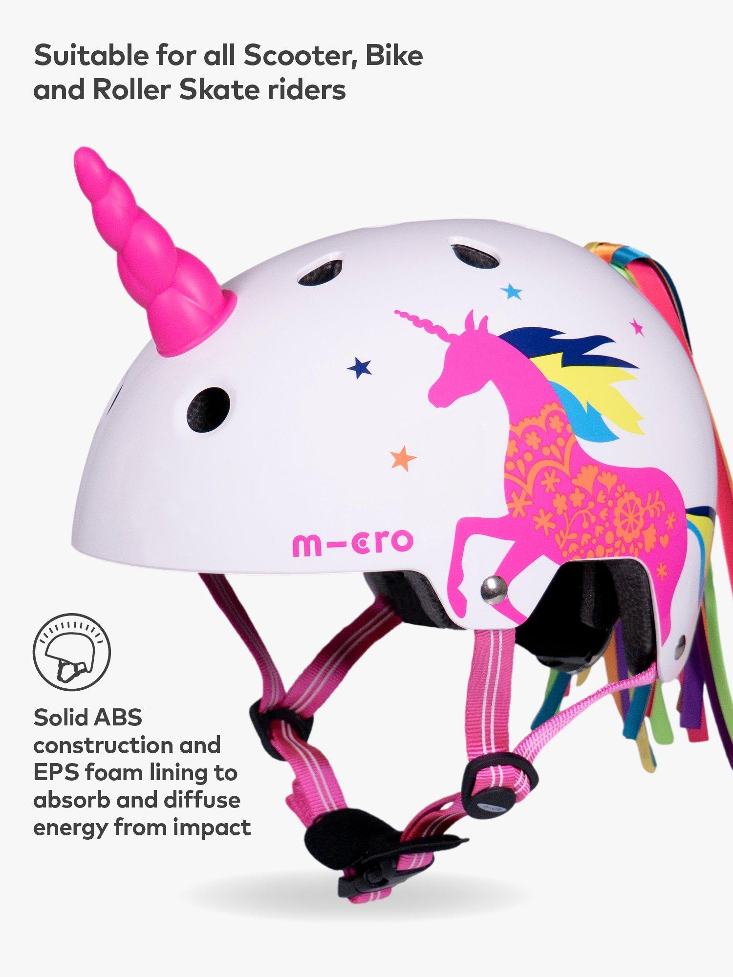 Micro Scooters 3D Unicorn kids helmet Pink Multi - British product