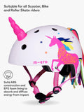 Micro Scooters 3D Unicorn kids helmet Pink Multi - British product