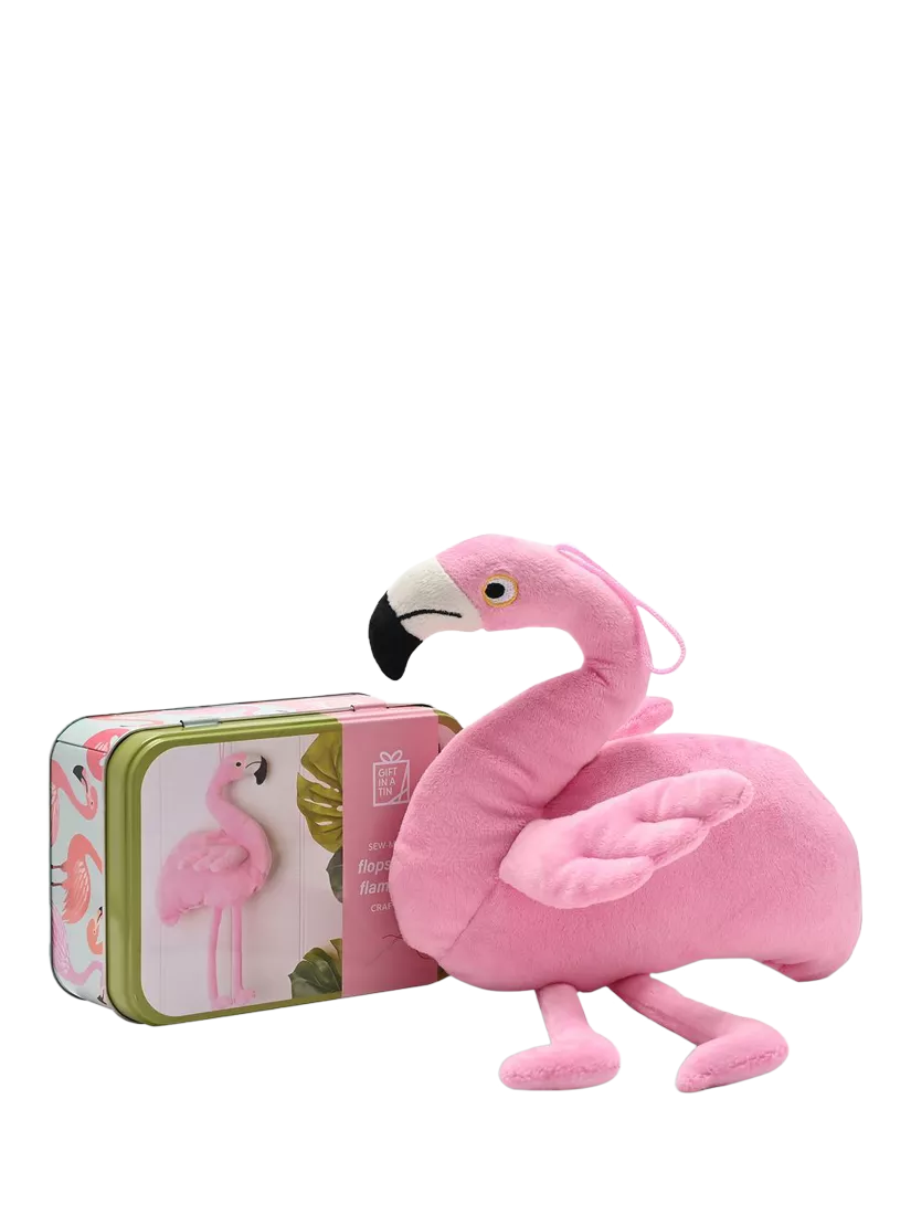 Apples to Pears Flopsy the Flamingo sewing craft kit, imported from the UK