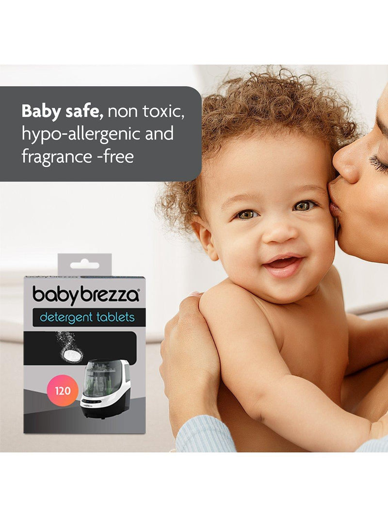Baby Brezza fragrance-free baby bottle washer detergent tablets, pack of 120 - British product