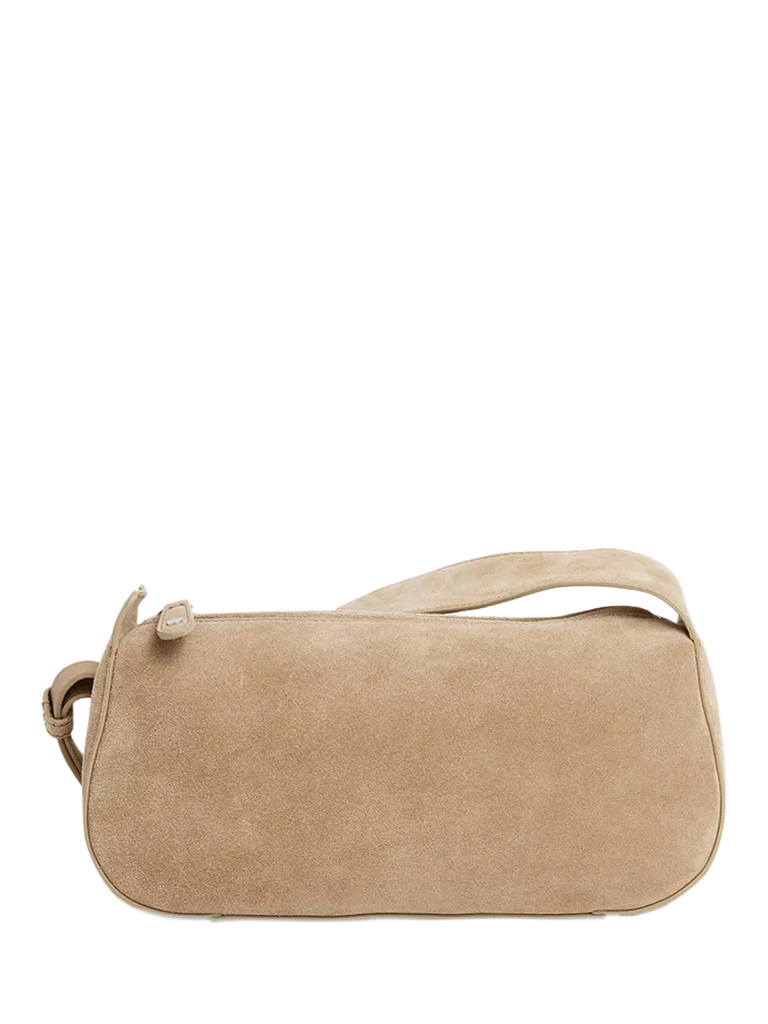 Flattered Tuna Suede Shoulder Bag, Sand