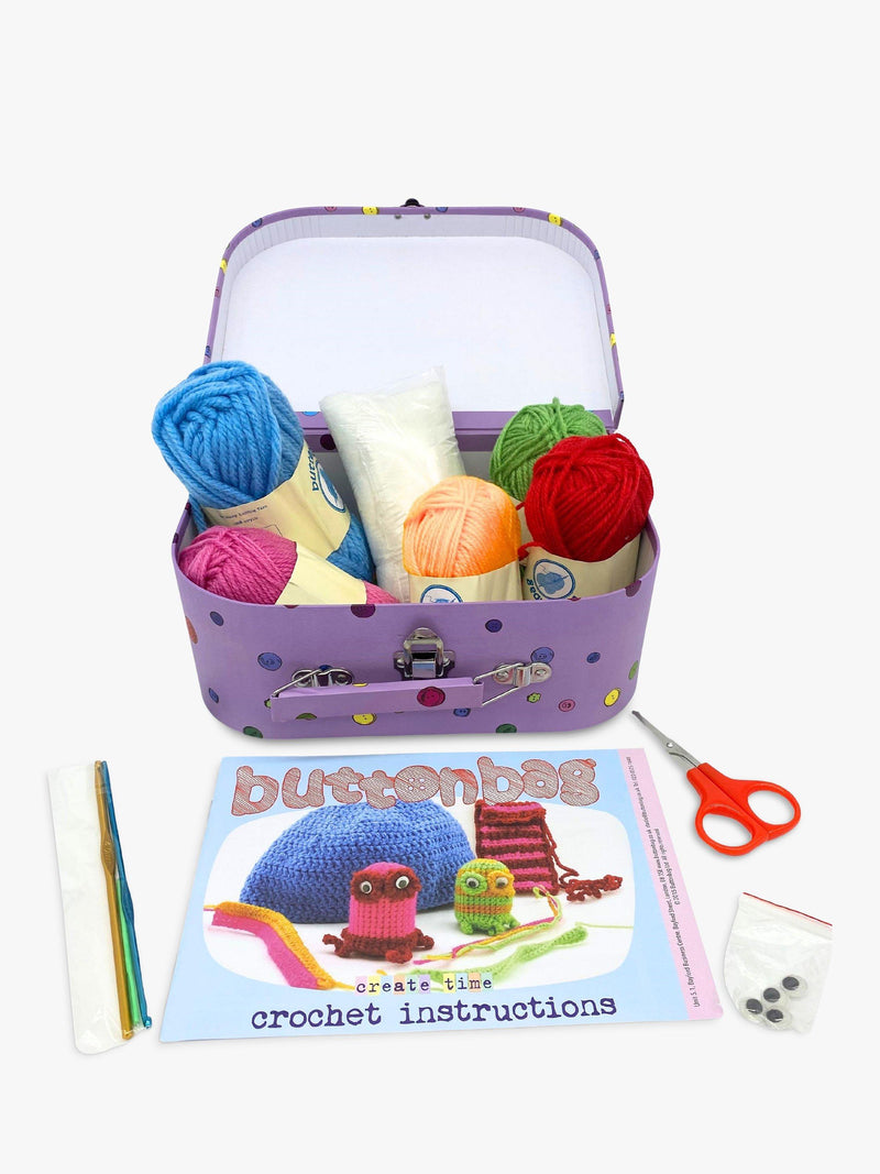 Buttonbag First Crochet Kit for kids (British brand)