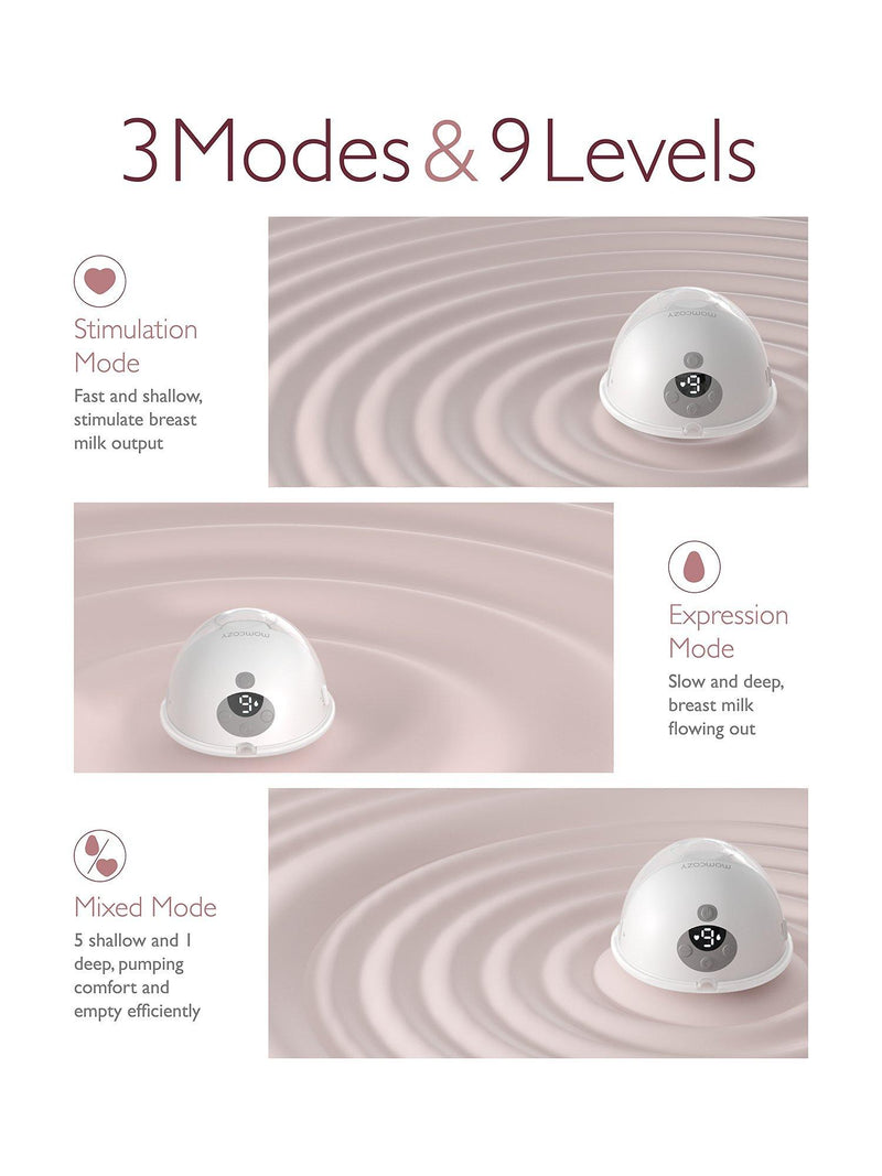 Momcozy M5 wearable single breast pump, imported from the UK