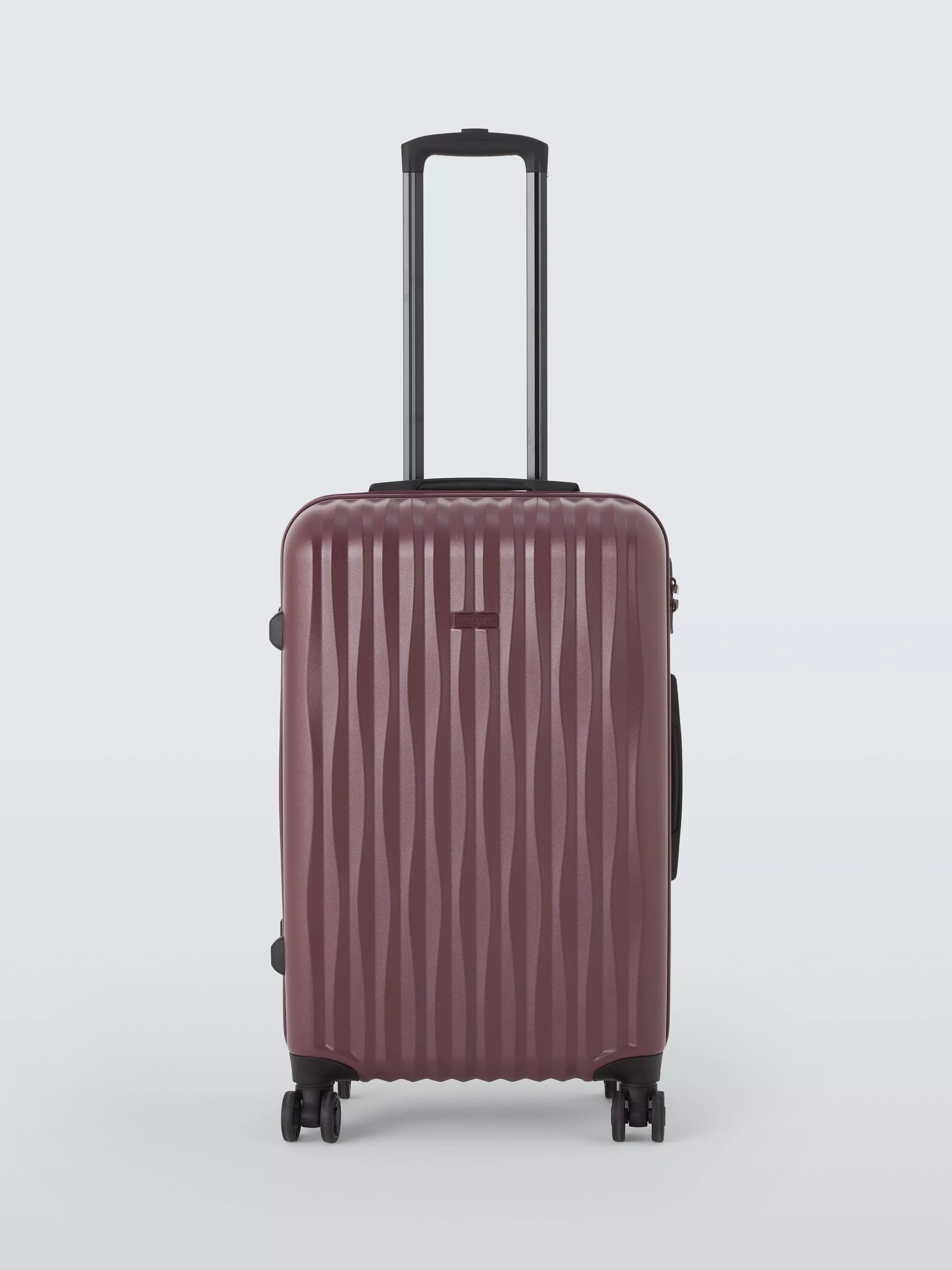 John Lewis Rimini 66cm medium suitcase in burgundy (British brand)