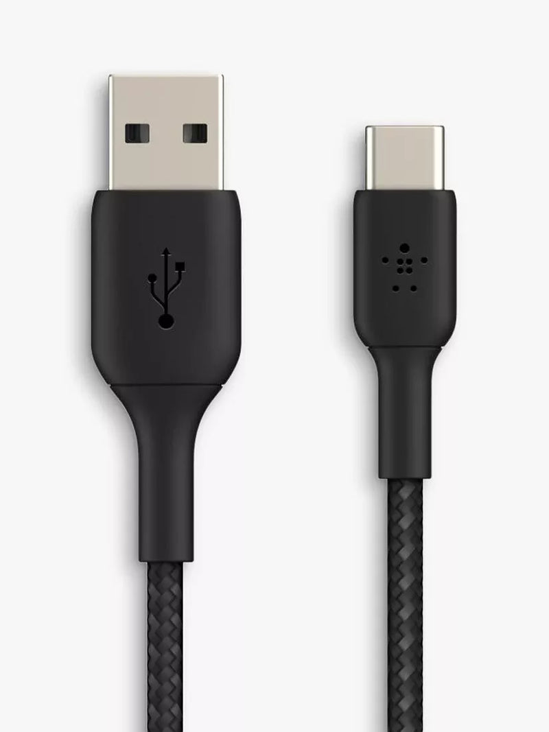 Belkin USB-C to USB-A braided cable 2m black (British brand)