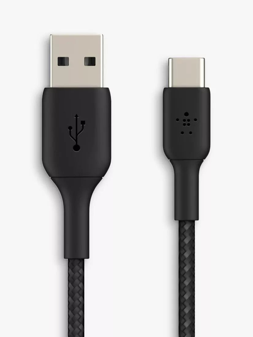 Belkin USB-C to USB-A braided cable 2m black (British brand)