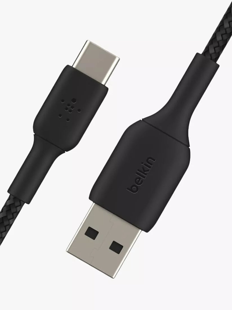 Belkin USB-C to USB-A braided cable 2m black (British brand)