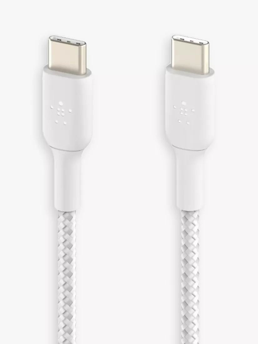Belkin Braided USB-C Cable 2m White (British brand)