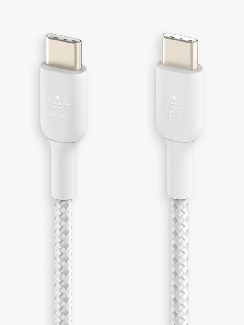 Belkin Braided USB-C Cable 2m White (British brand)