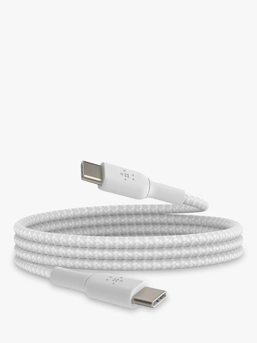Belkin Braided USB-C Cable 2m White (British brand)
