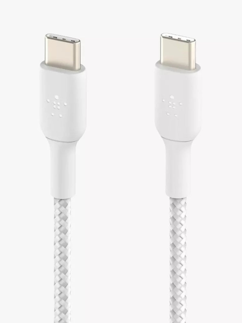 Belkin BoostCharge braided USB-C cable 1m white (British brand)