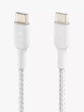 Belkin BoostCharge braided USB-C cable 1m white (British brand)