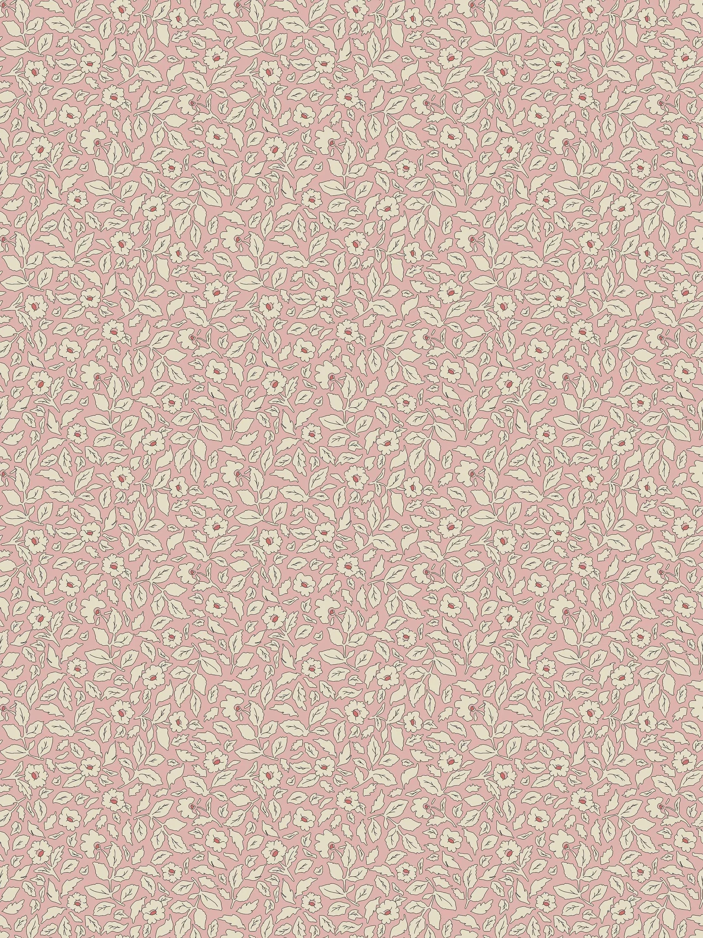Joules ditsy floral wallpaper soft pink 10mx52cm - British product