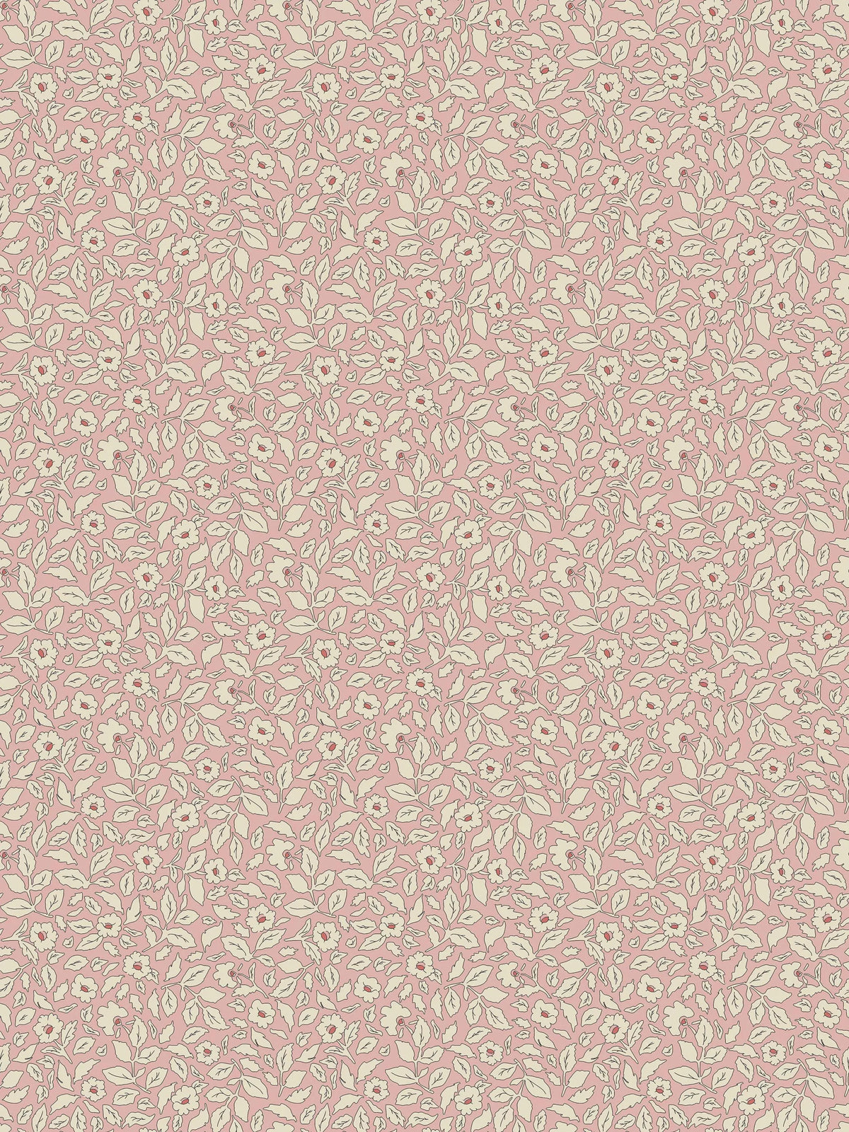 Joules ditsy floral wallpaper soft pink 10mx52cm - British product