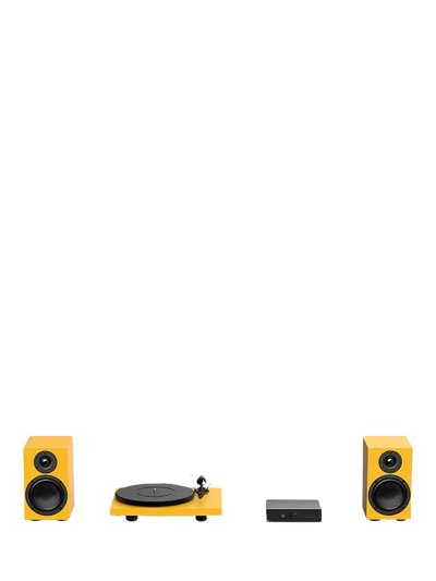 John Lewis Pro-Ject Colourful Audio System with Debut Carbon EVO Turntable, MaiA S3 Amplifier and Speaker Box 5 S2 Speakers- Buy online at McGrocer