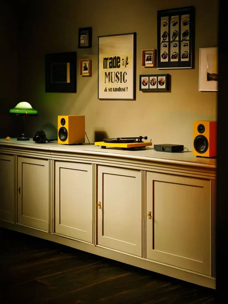 Pro-Ject Colourful Audio System with turntable amplifier and speakers, imported from the UK