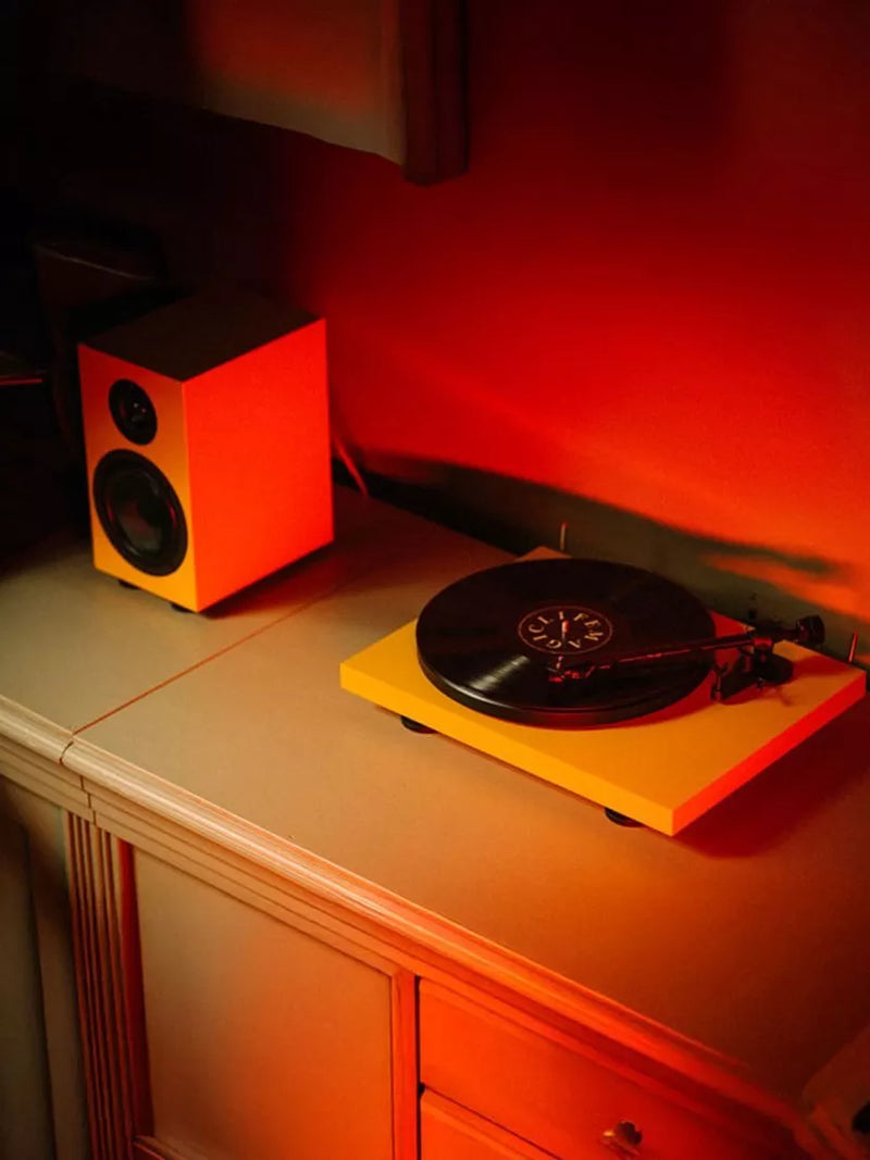 Pro-Ject Colourful Audio System with turntable amplifier and speakers, imported from the UK