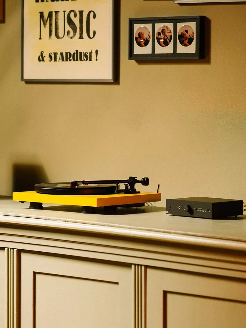 Pro-Ject Colourful Audio System with turntable amplifier and speakers, imported from the UK