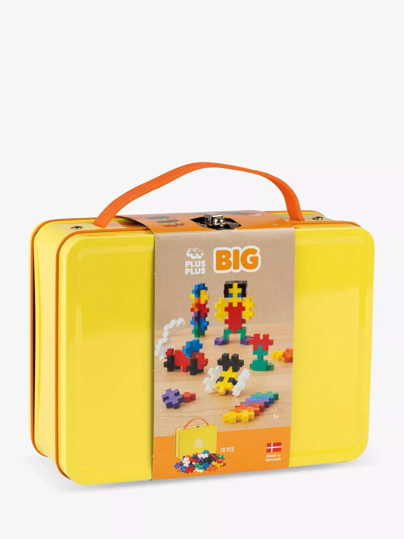 Creative Building Set with 70 Pieces in Metal Suitcase