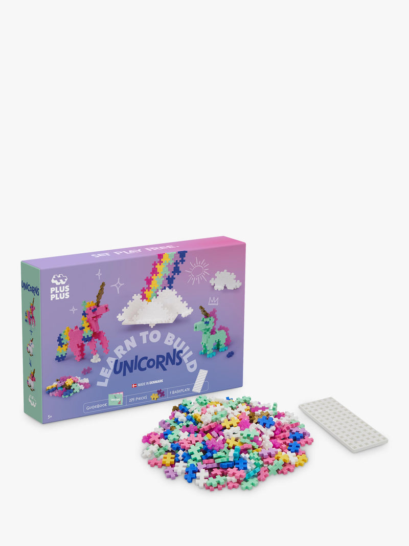 Plus-Plus unicorns construction set with 275 pieces, imported from the UK